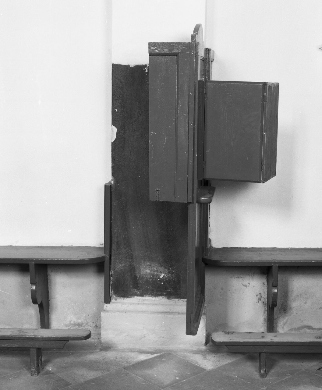 confessionale, coppia - bottega toscana (fine sec. XIX)