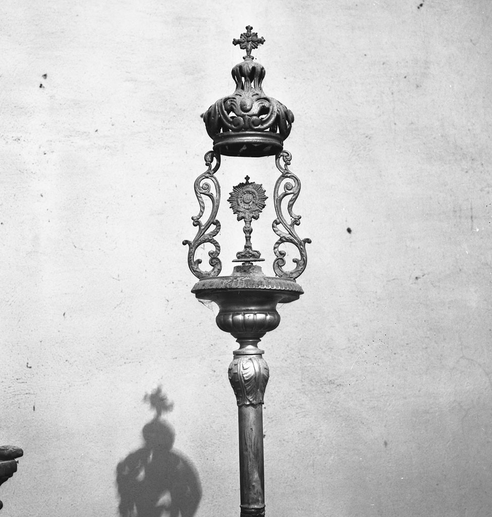 mazza processionale - bottega toscana (metà sec. XIX)