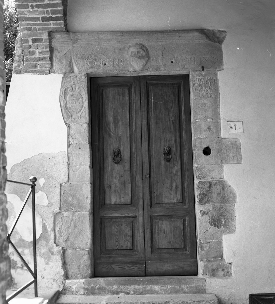 mostra di porta - bottega toscana (prima metà sec. XV)