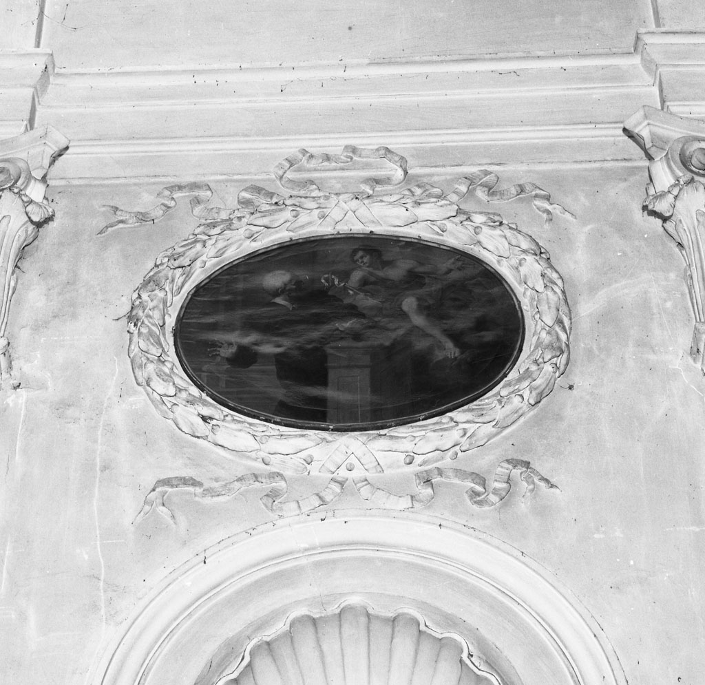 apparizione di San Giovanni Battista a San Filippo (dipinto) di Fabbrucci Francesco (primo quarto sec. XVIII)