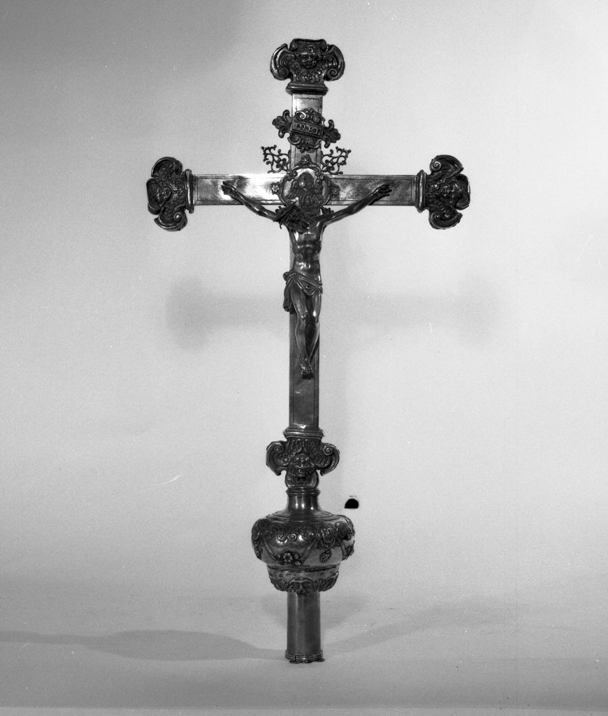 croce processionale - bottega italiana (inizio sec. XVIII)