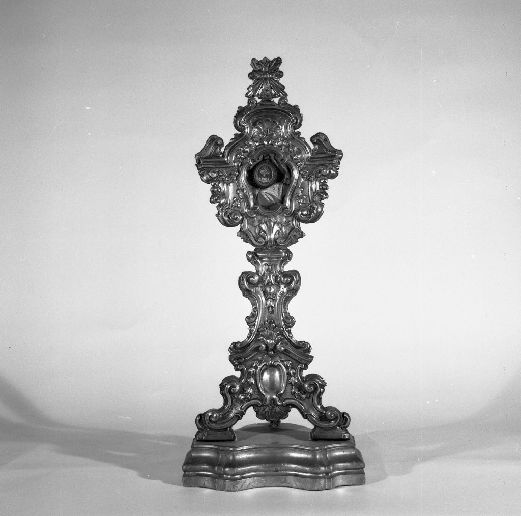 reliquiario - a ostensorio - bottega romana (metà sec. XVIII)