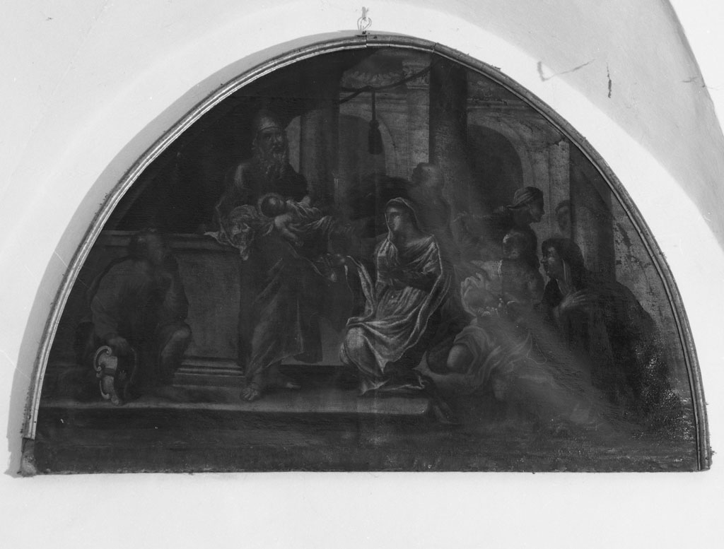 presentazione di Gesù al tempio (dipinto, opera isolata) - ambito cortonesco (sec. XVII)