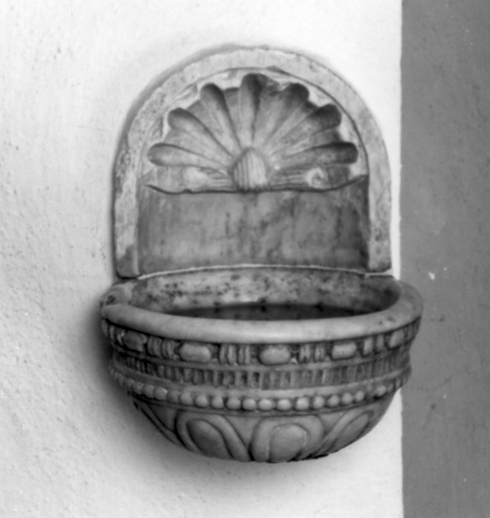 acquasantiera, opera isolata - bottega toscana (fine sec. XVIII)
