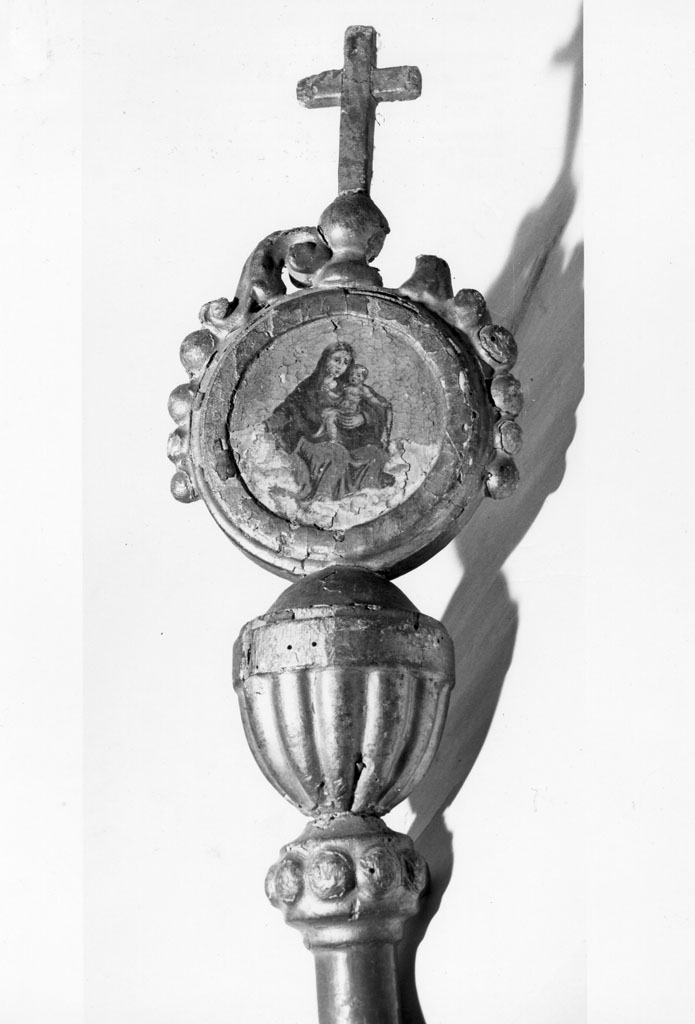 mazza processionale, coppia - bottega aretina (sec. XVIII)