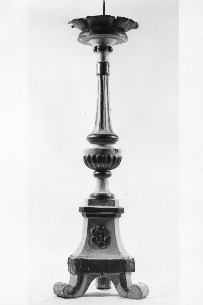 candeliere, serie - bottega aretina (sec. XIX)