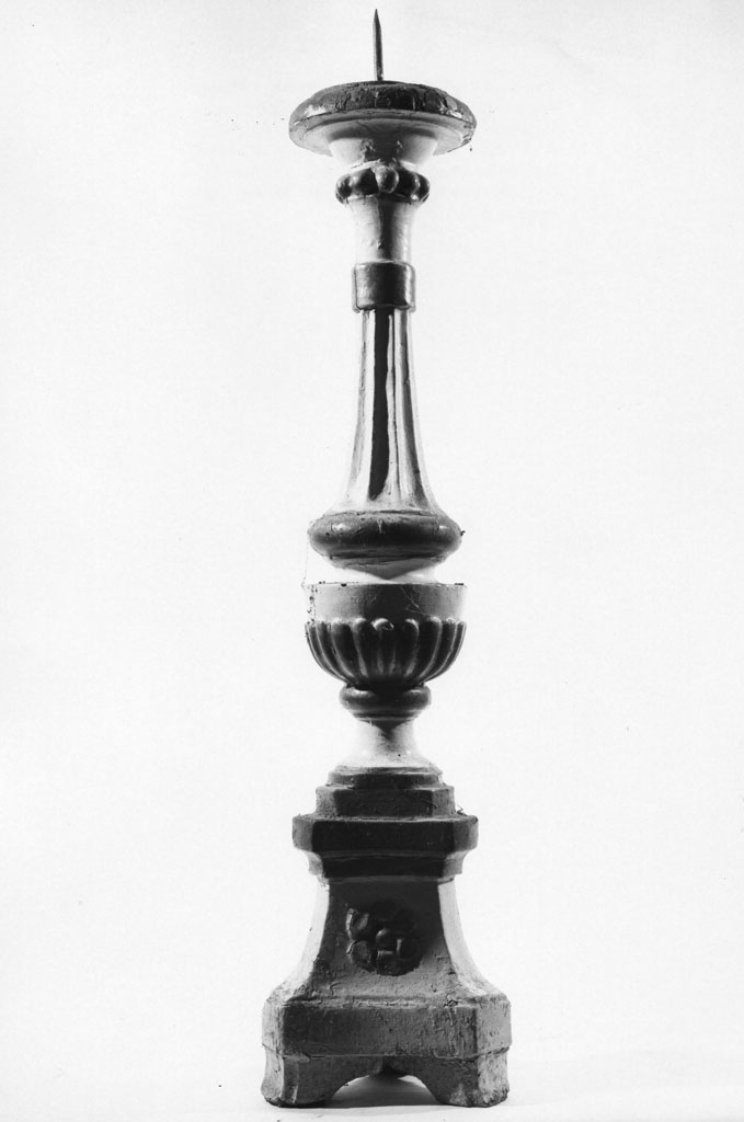 candeliere, serie - bottega aretina (sec. XIX)