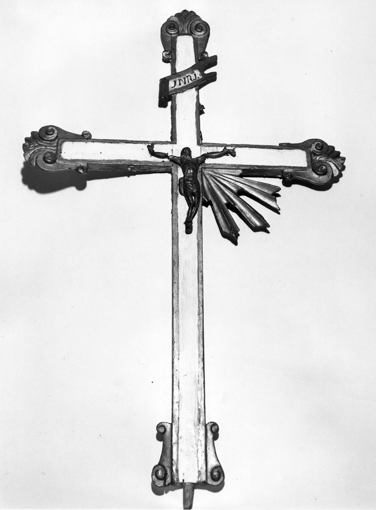 croce processionale - bottega aretina (sec. XVIII)