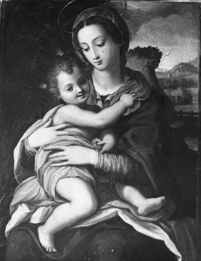 Madonna con Bambino (dipinto) - ambito italiano (sec. XVI)