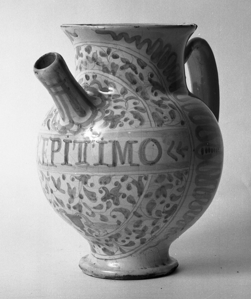 brocca - bottega faentina (sec. XVIII)