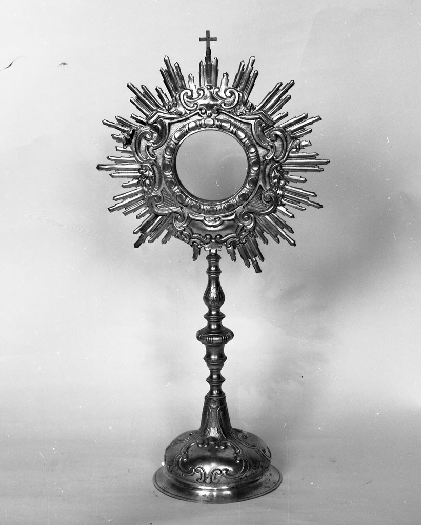 ostensorio - a raggiera - bottega toscana (sec. XVIII)