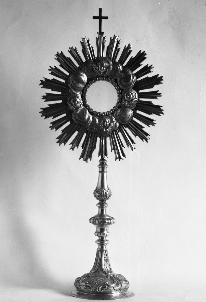 ostensorio - a raggiera - bottega toscana (sec. XVIII)