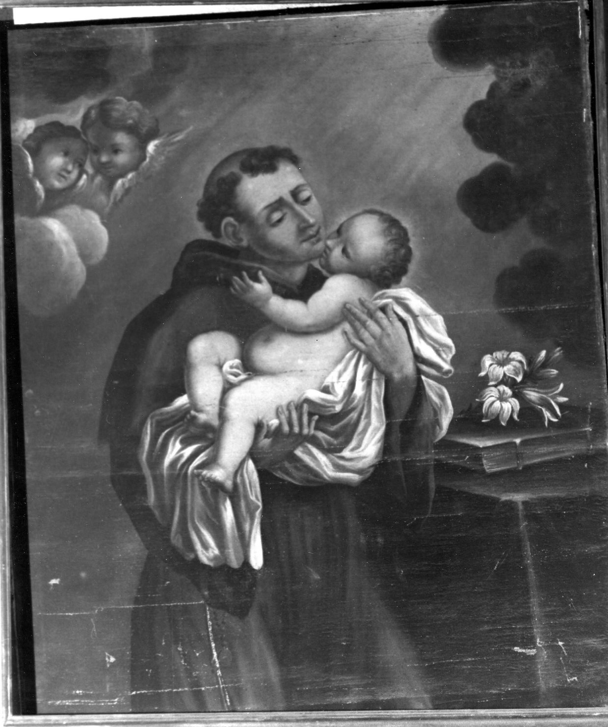 Sant'Antonio da Padova con il bambino (dipinto) - ambito toscano (sec. XVIII)