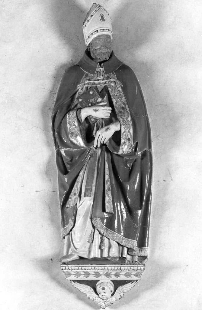 San Romualdo (scultura) - bottega robbiana (prima metà sec. XVI)