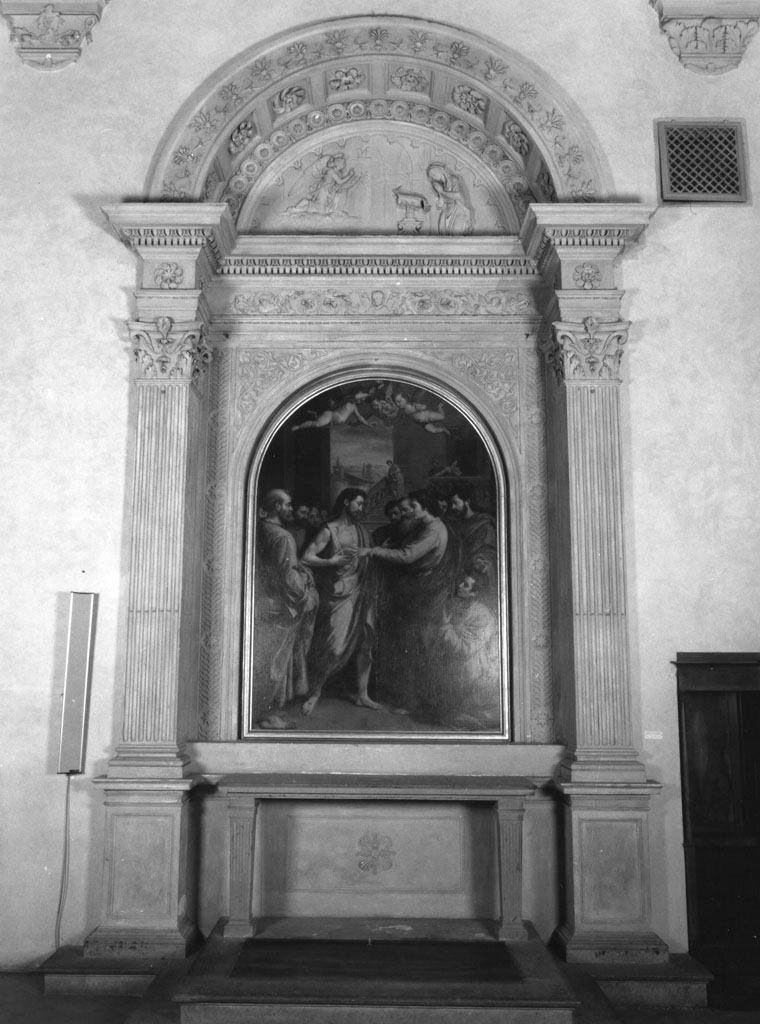 mostra d'altare - bottega toscana (fine/inizio secc. XVI/ XVII)