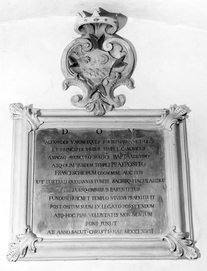 lapide - bottega toscana (sec. XVIII)