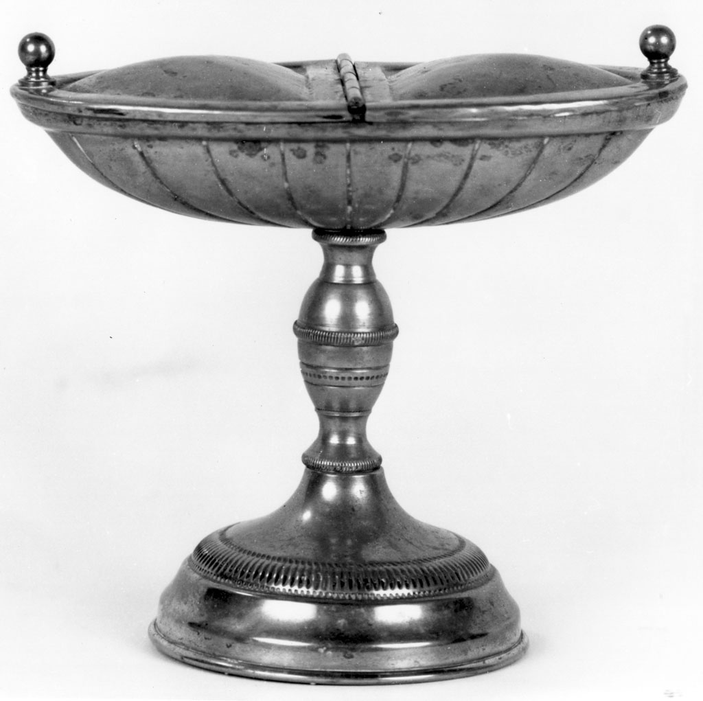 navicella portaincenso - a doppia valva - bottega toscana (seconda metà sec. XIX)