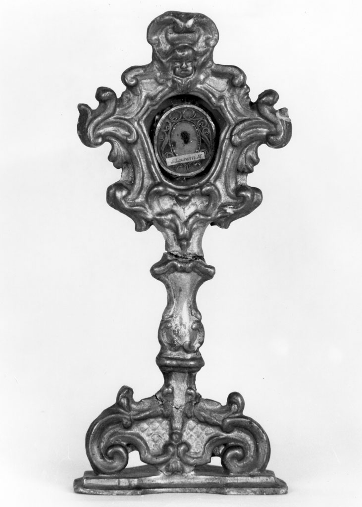 reliquiario - a ostensorio - bottega toscana (sec. XVIII)