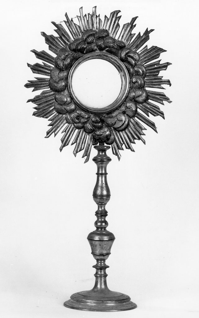 ostensorio - a raggiera - bottega toscana (secc. XVII/ XVIII)