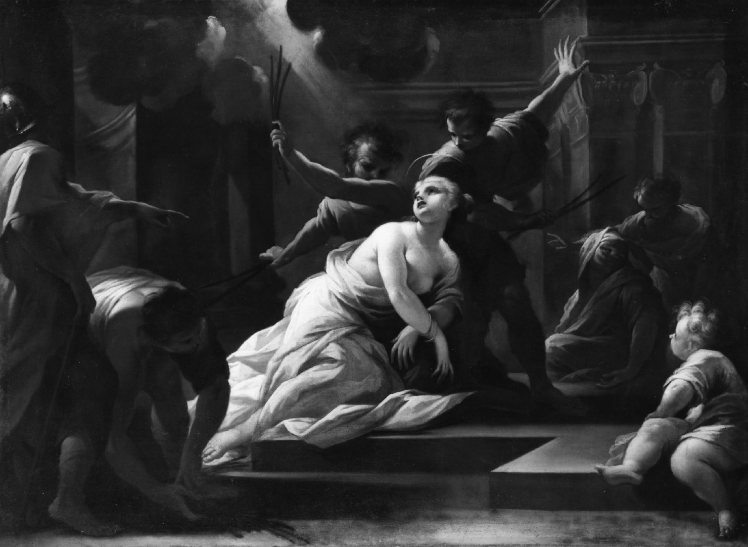 martirio di Sant'Eufemia (dipinto, serie) di Sagrestani Giovanni Camillo (fine/inizio secc. XVII/ XVIII)