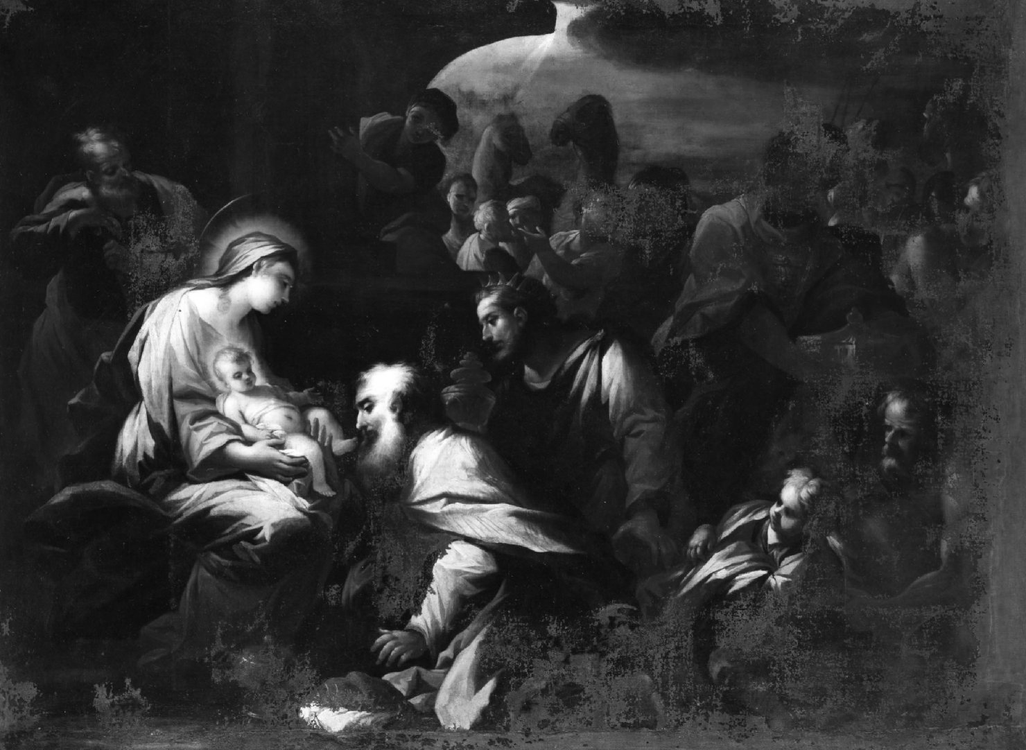 adorazione dei Re Magi (dipinto) - ambito toscano (inizio sec. XVIII)