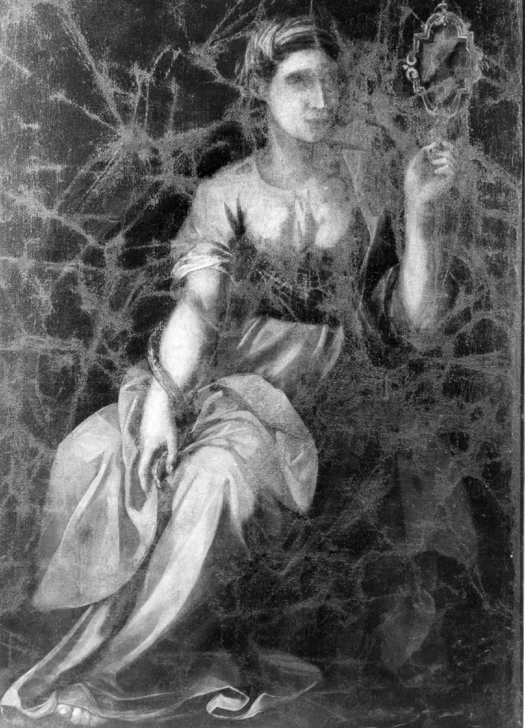 allegoria della Prudenza (dipinto, serie) - ambito senese (prima metà sec. XVII)