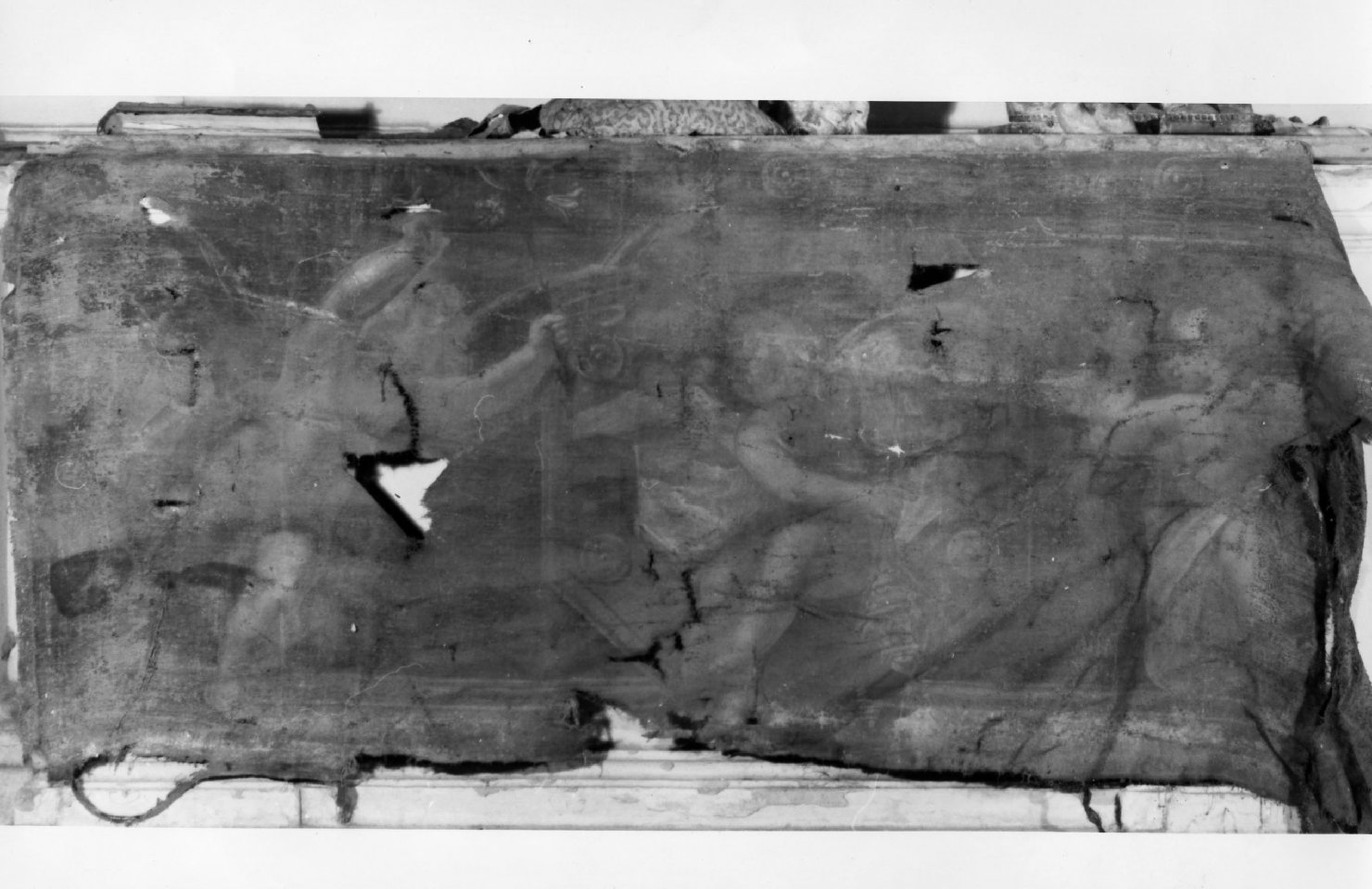 gloria di angeli (dipinto, serie) - ambito senese (prima metà sec. XVII)