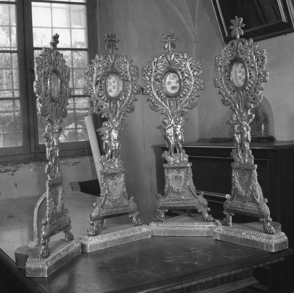 reliquiario - a ostensorio, serie di Marianacci Luigi (sec. XIX)