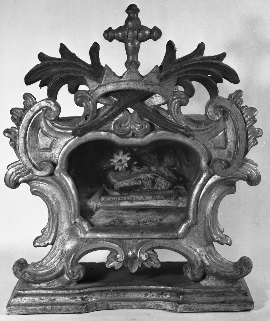 reliquiario a teca - a urna - bottega toscana (sec. XVIII)