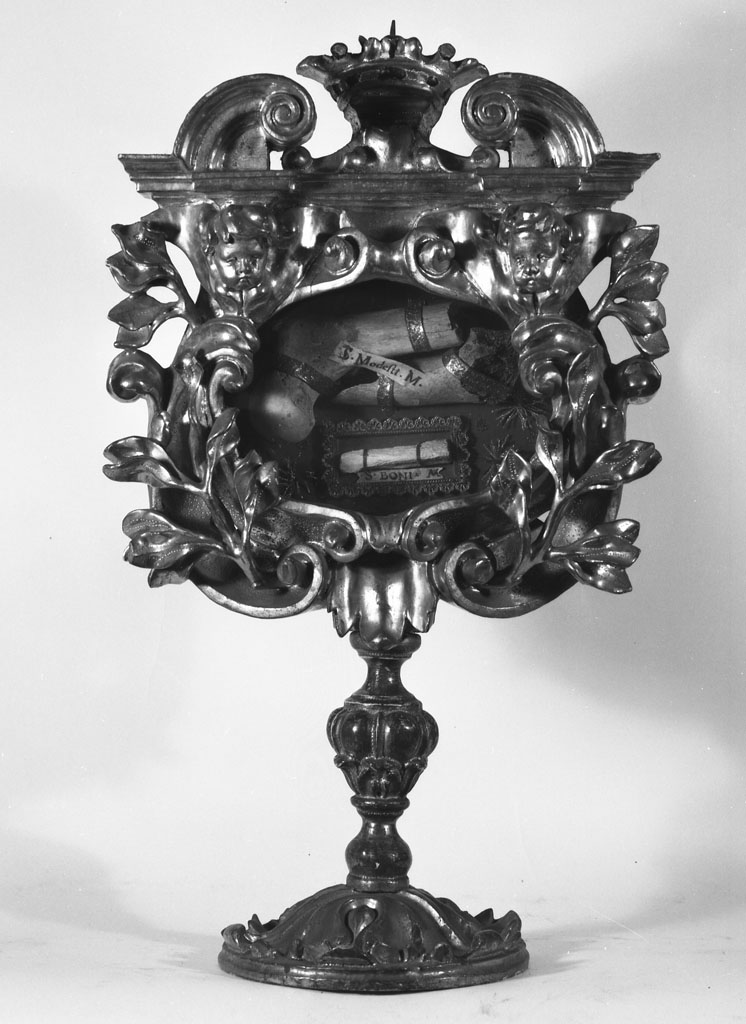 reliquiario, coppia - bottega toscana (sec. XVII)