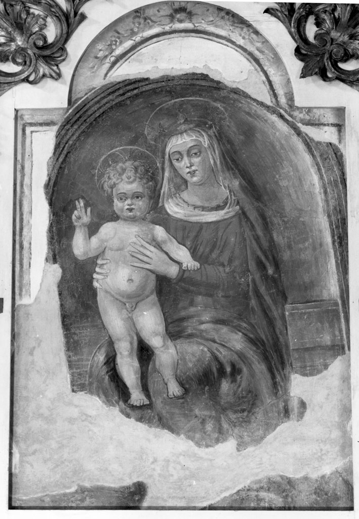 Madonna del Carmelo, Madonna con Bambino (dipinto) - ambito aretino (prima metà sec. XVI)