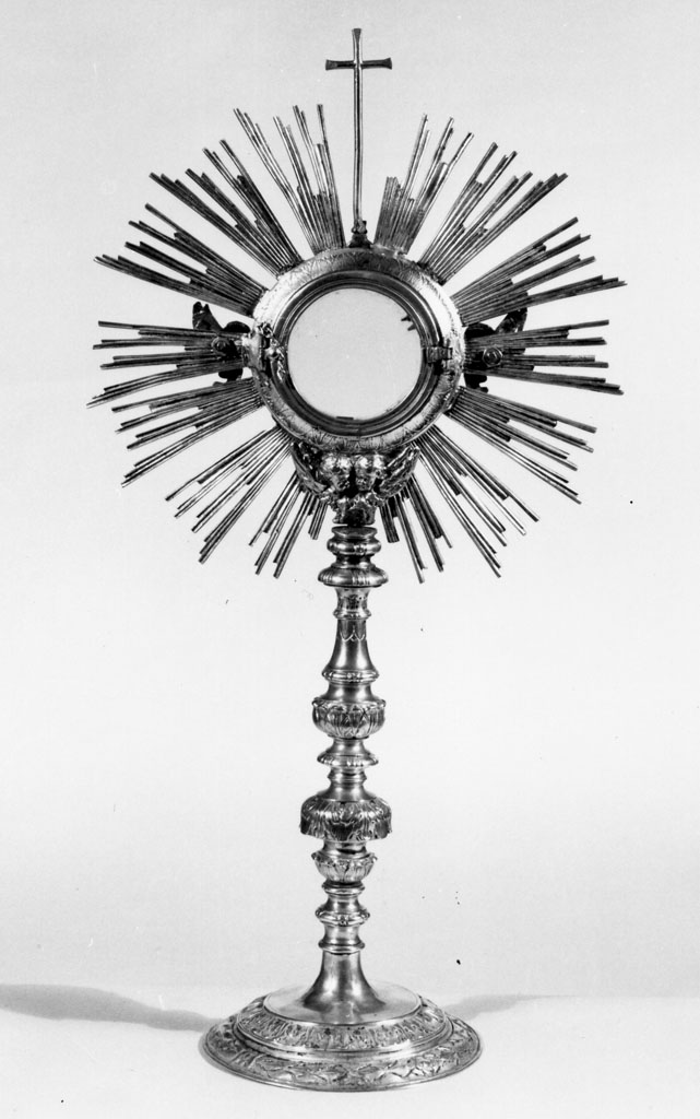 ostensorio - a raggiera - bottega toscana (seconda metà sec. XVIII)