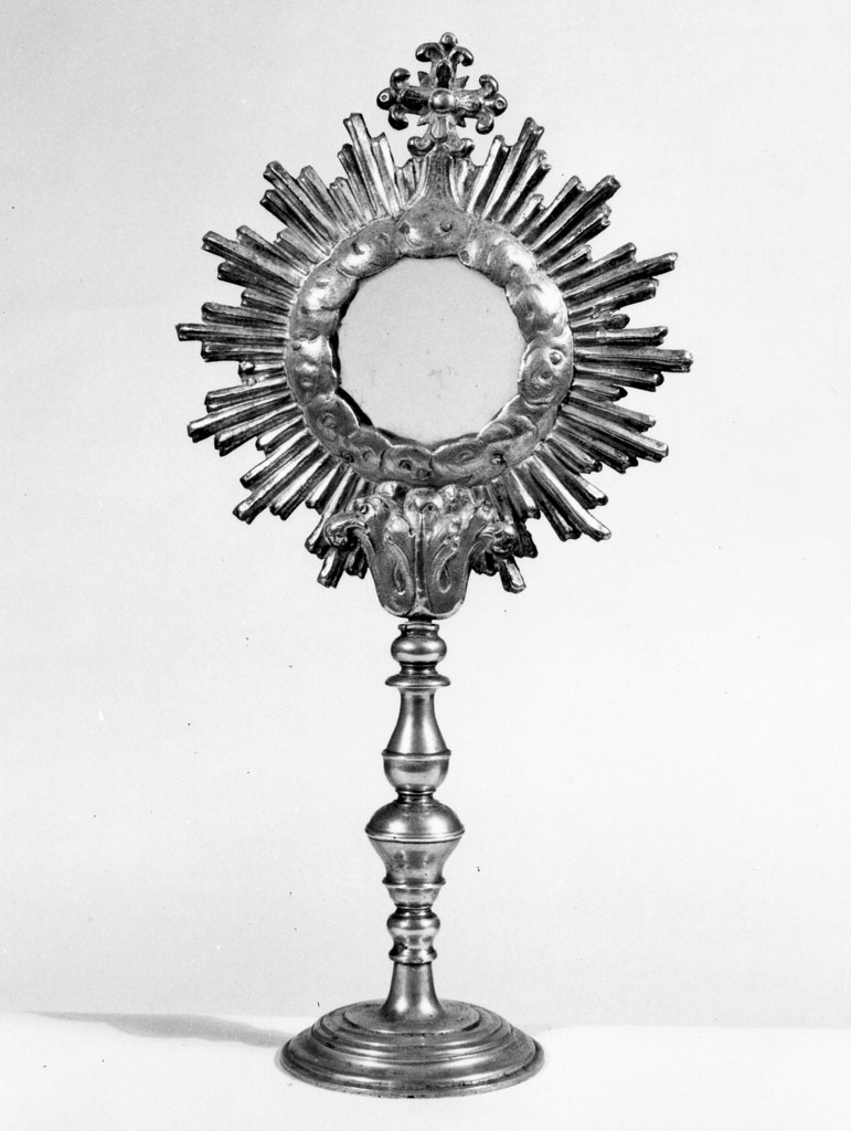 ostensorio - a raggiera - bottega toscana (seconda metà sec. XIX)