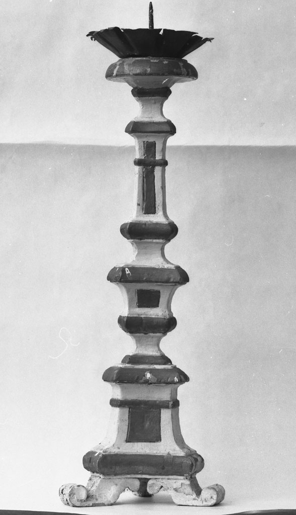 candeliere, serie - bottega toscana (seconda metà sec. XVIII)