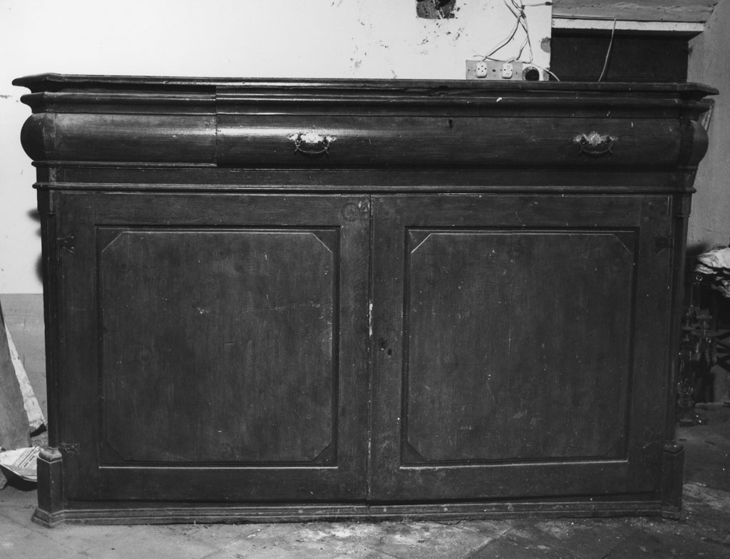 mobile da sacrestia - bottega toscana (seconda metà sec. XIX)