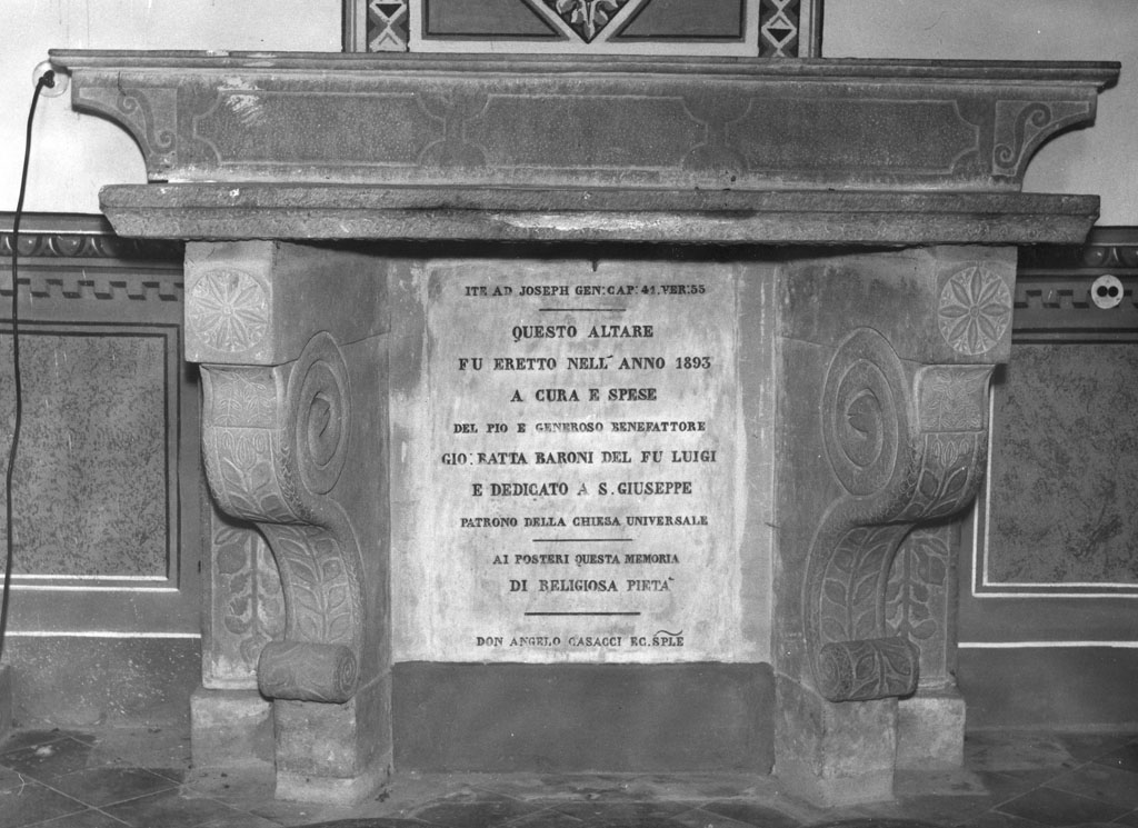 altare - a mensa - bottega aretina (fine sec. XIX)