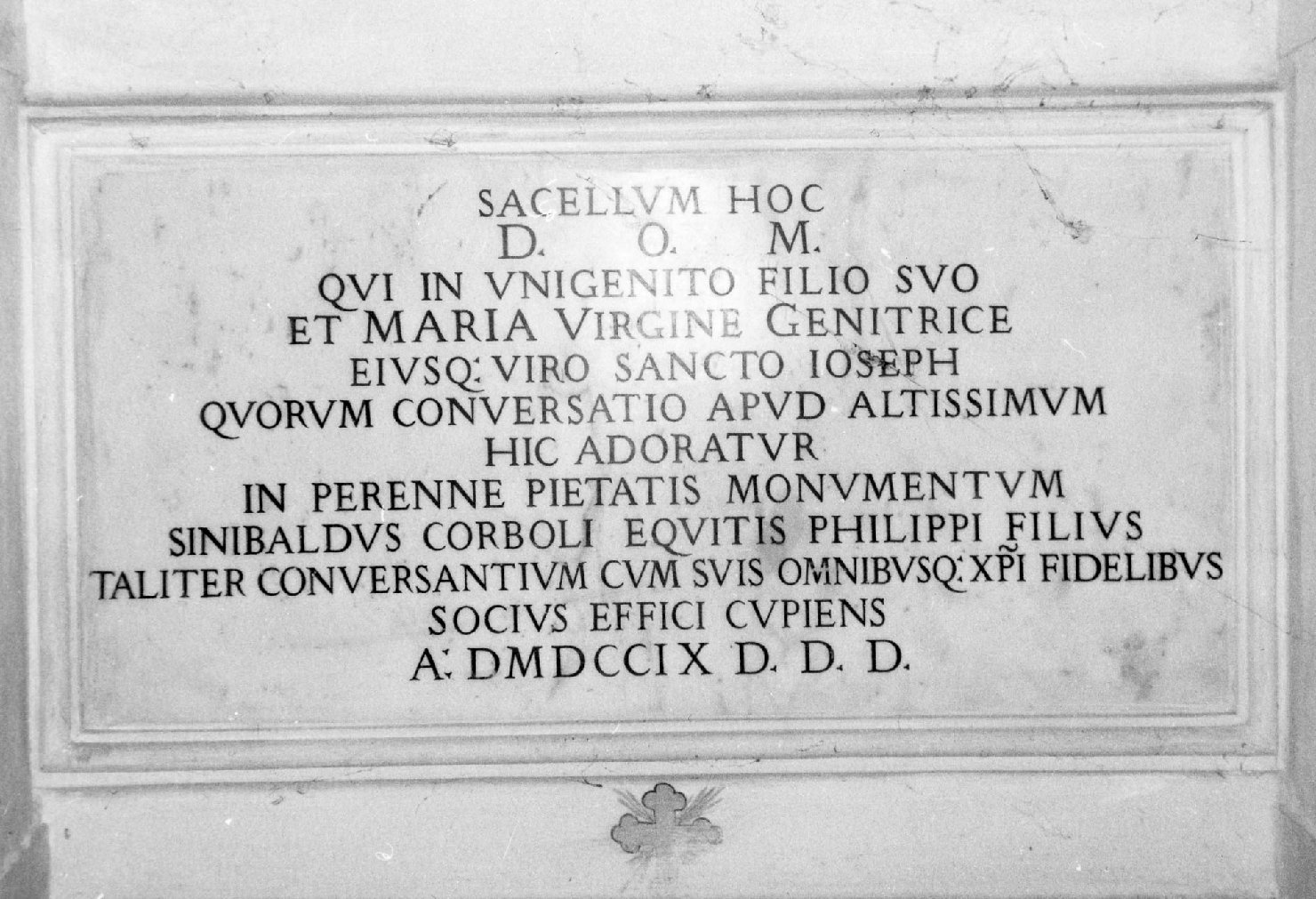 lapide commemorativa - bottega toscana (sec. XVIII)