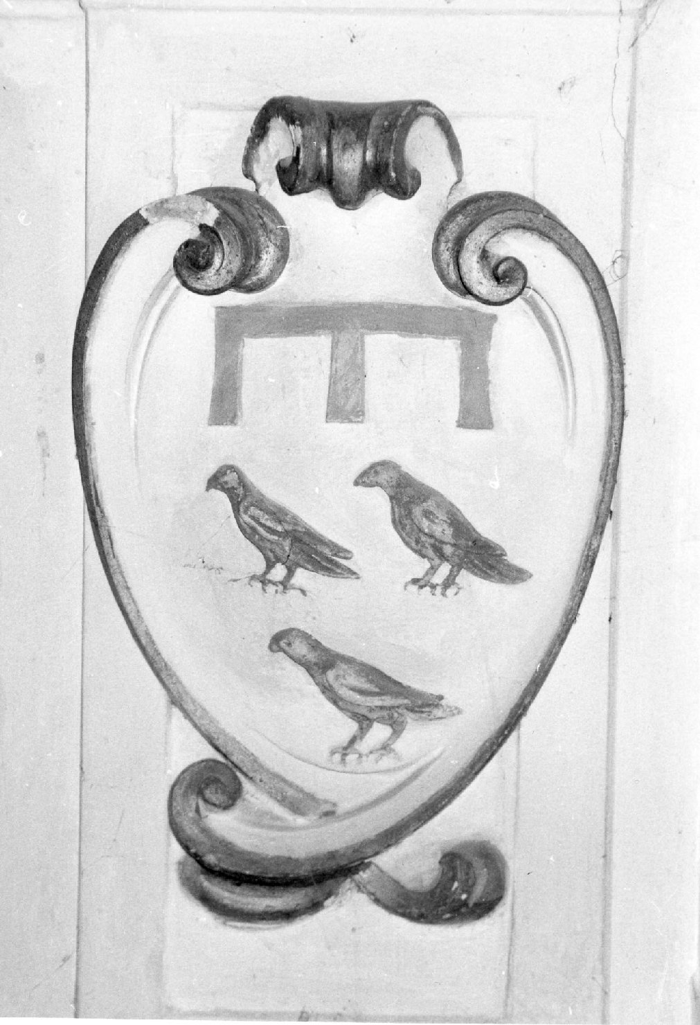 stemmario, elemento d'insieme - bottega toscana (sec. XVIII)