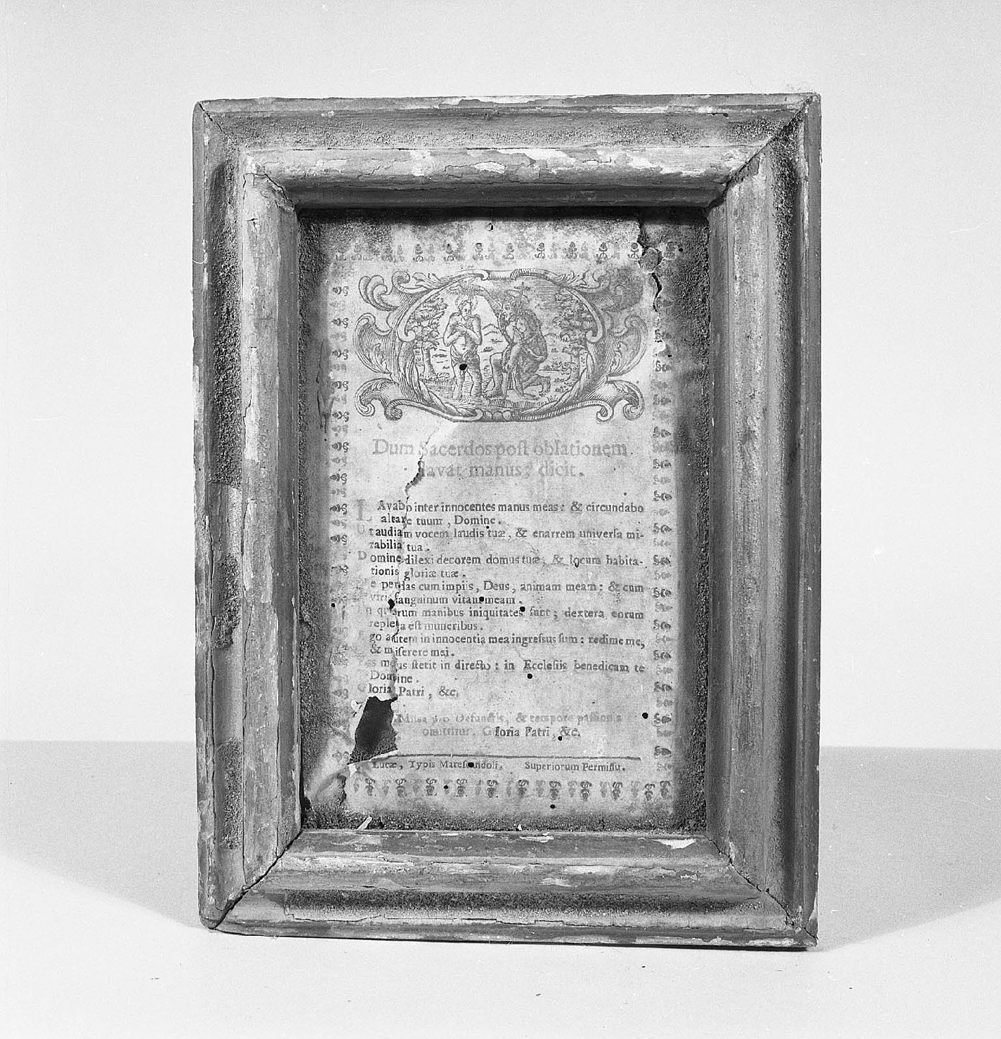 battesimo di Cristo (incisione, opera isolata) - ambito toscano (sec. XIX)