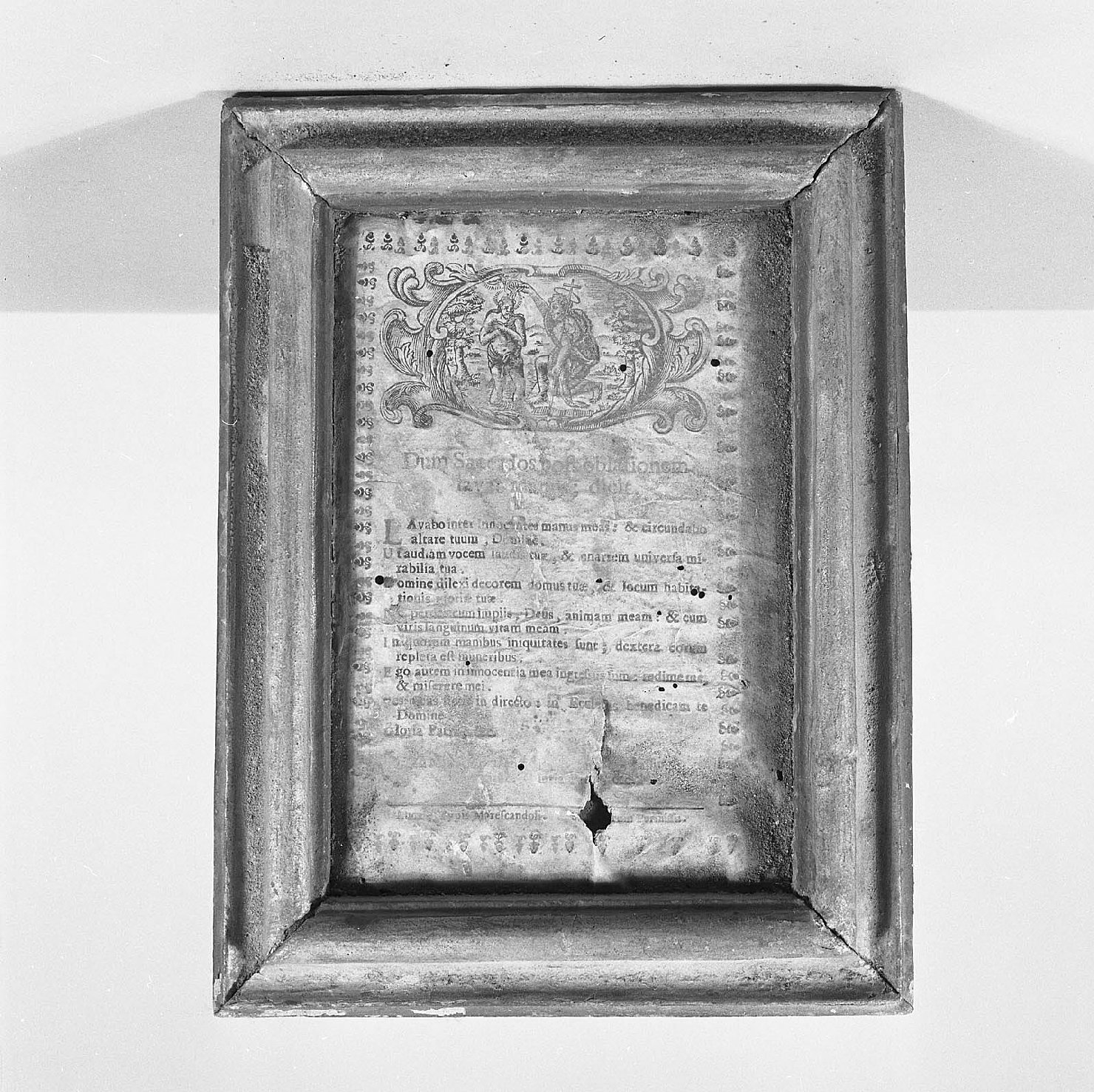 battesimo di Cristo (incisione, opera isolata) - ambito toscano (sec. XIX)