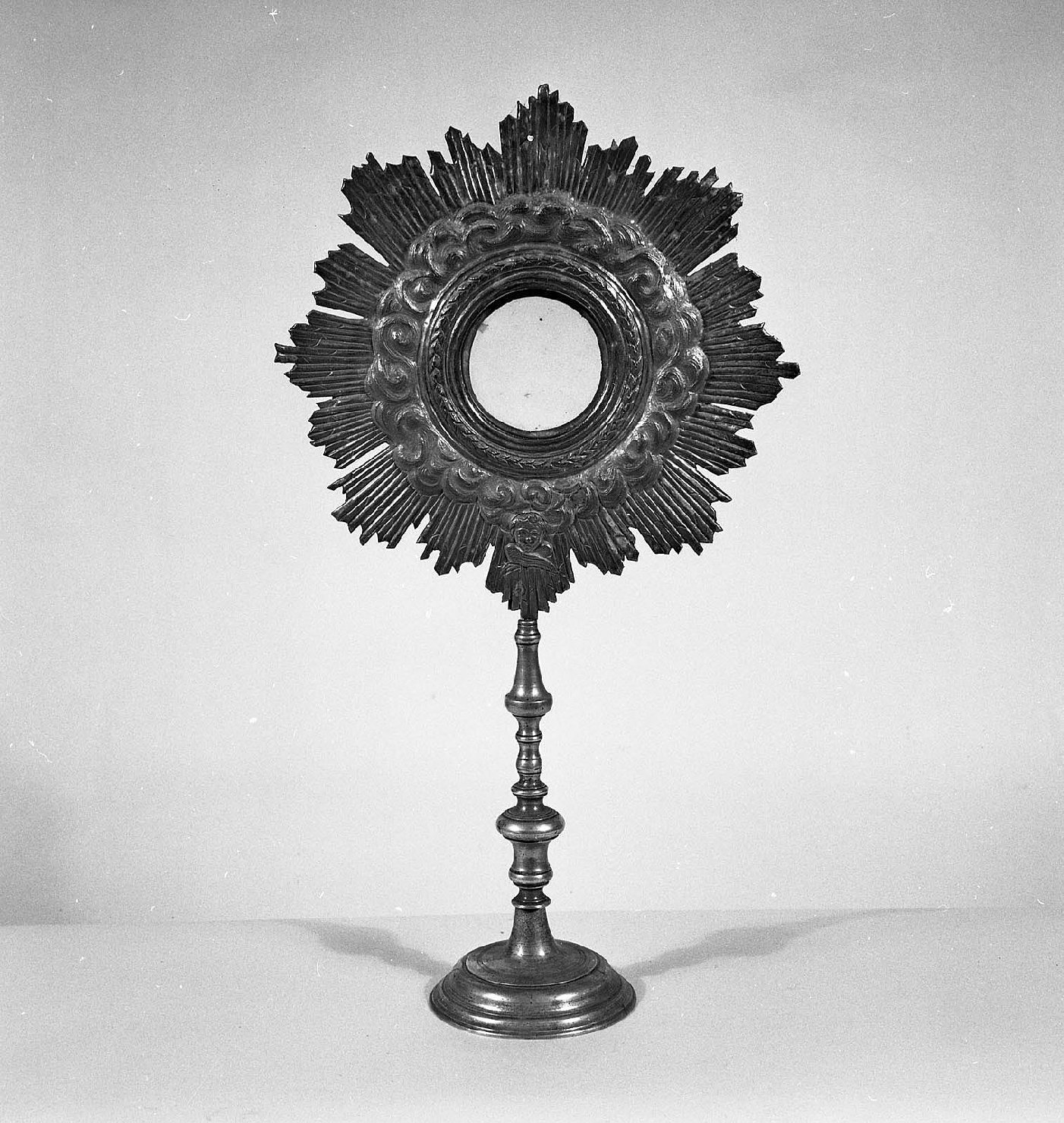 ostensorio - a raggiera, opera isolata - ambito toscano (sec. XIX)