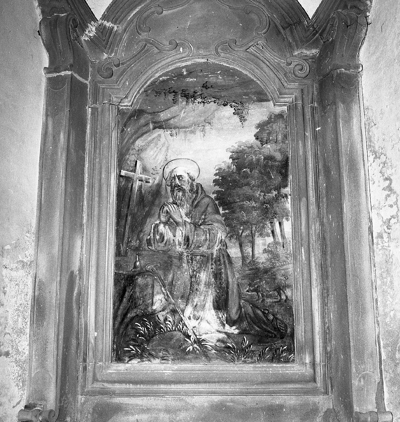 Sant'Antonio Abate eremita (dipinto, opera isolata) - ambito toscano (metà sec. XVIII)