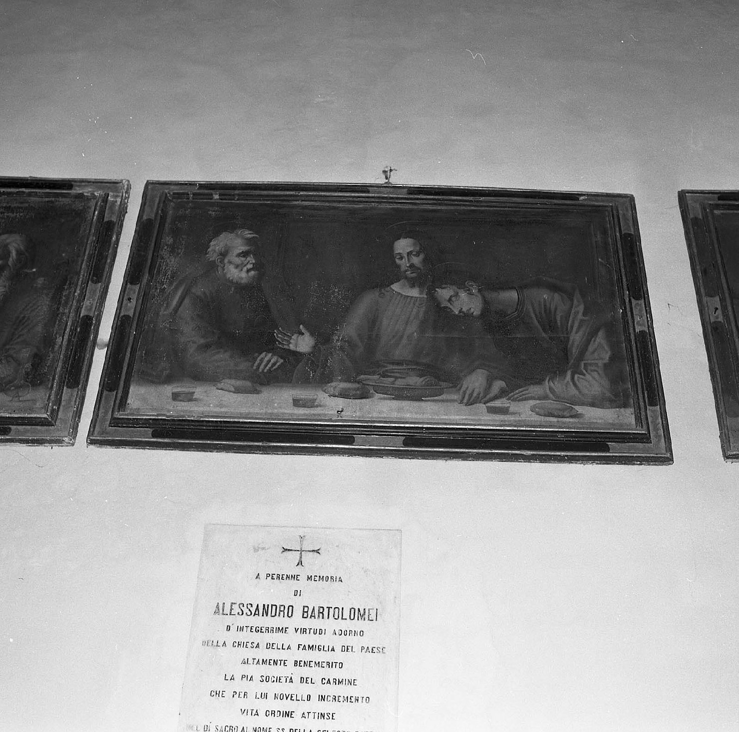 ultima cena (dipinto, elemento d'insieme) - ambito toscano (prima metà sec. XVII)