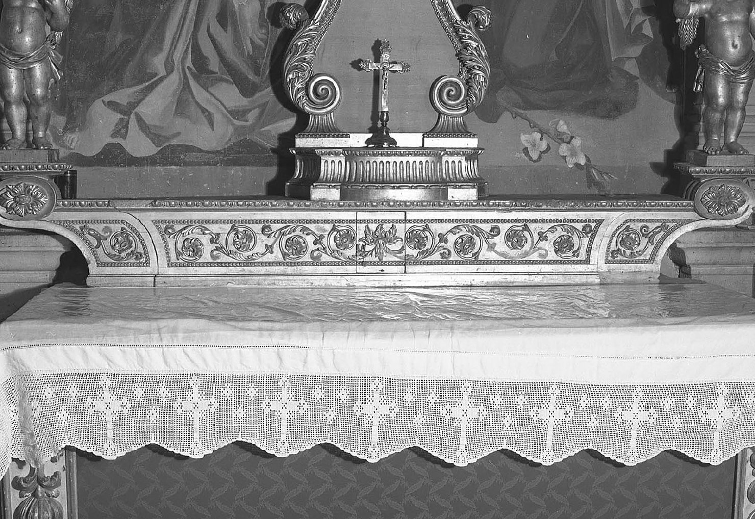 gradino d'altare, opera isolata - ambito toscano (prima metà sec. XIX)