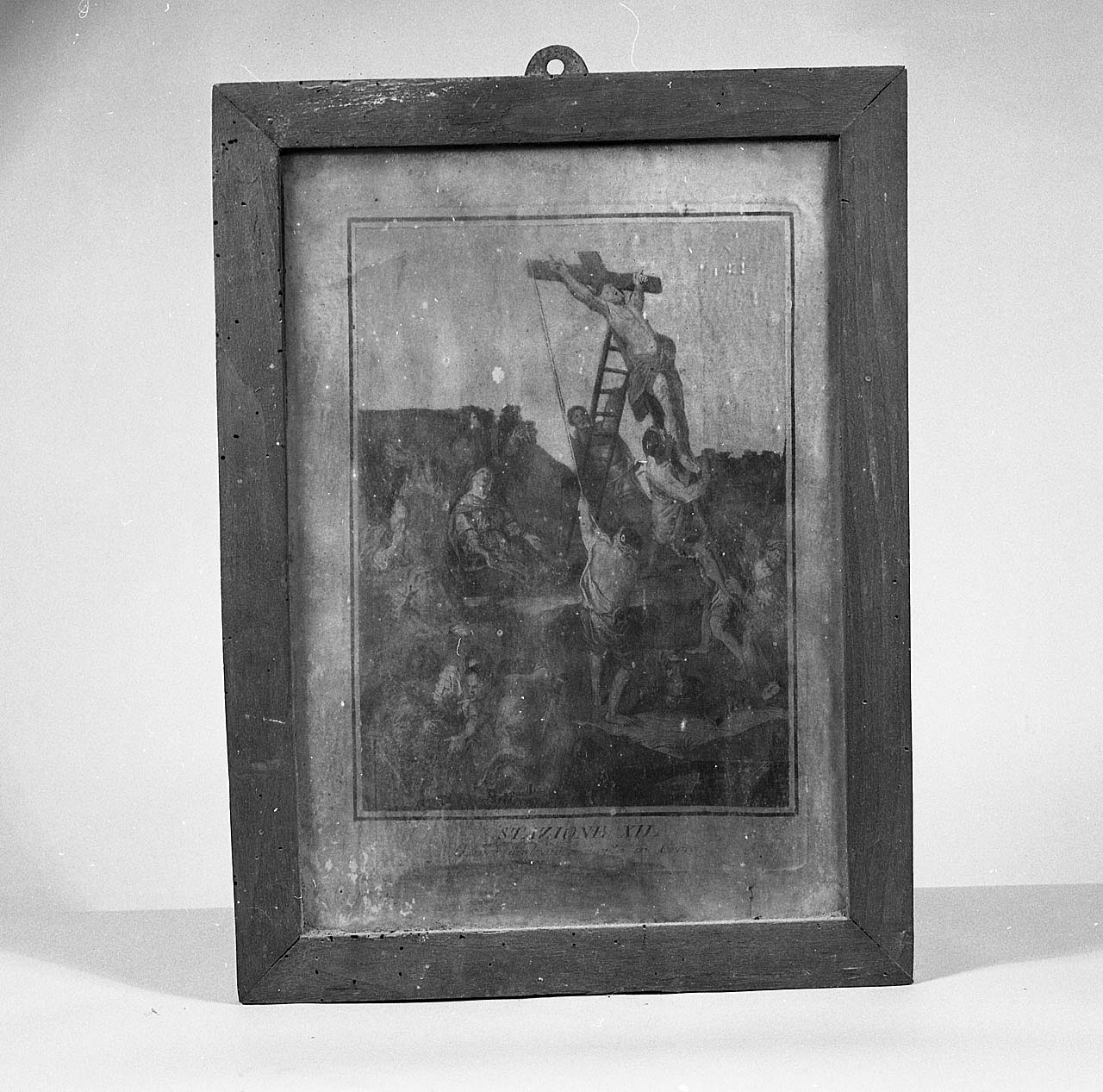 Stazione XII, stazione XIII, stazioni della via crucis (Via Crucis, serie) - ambito italiano (prima metà sec. XIX)