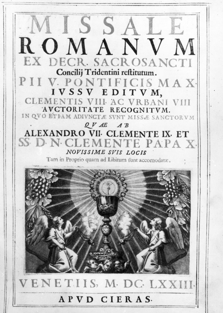 messale cantato - bottega veneziana (sec. XVII)
