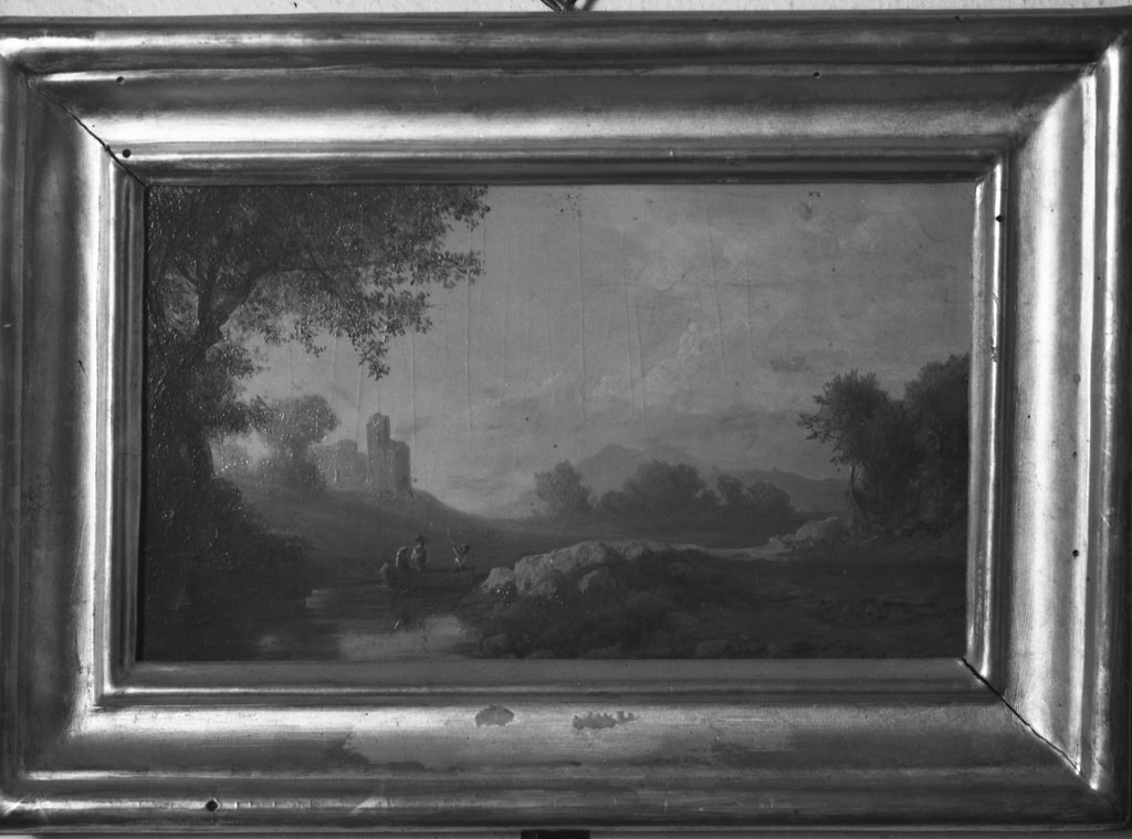 paesaggio con alberi (dipinto) di Markò Karoly (sec. XIX)