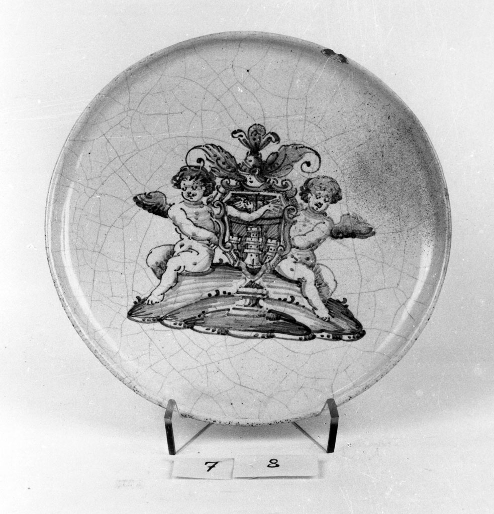 alzata - bottega faentina (inizio sec. XVII)