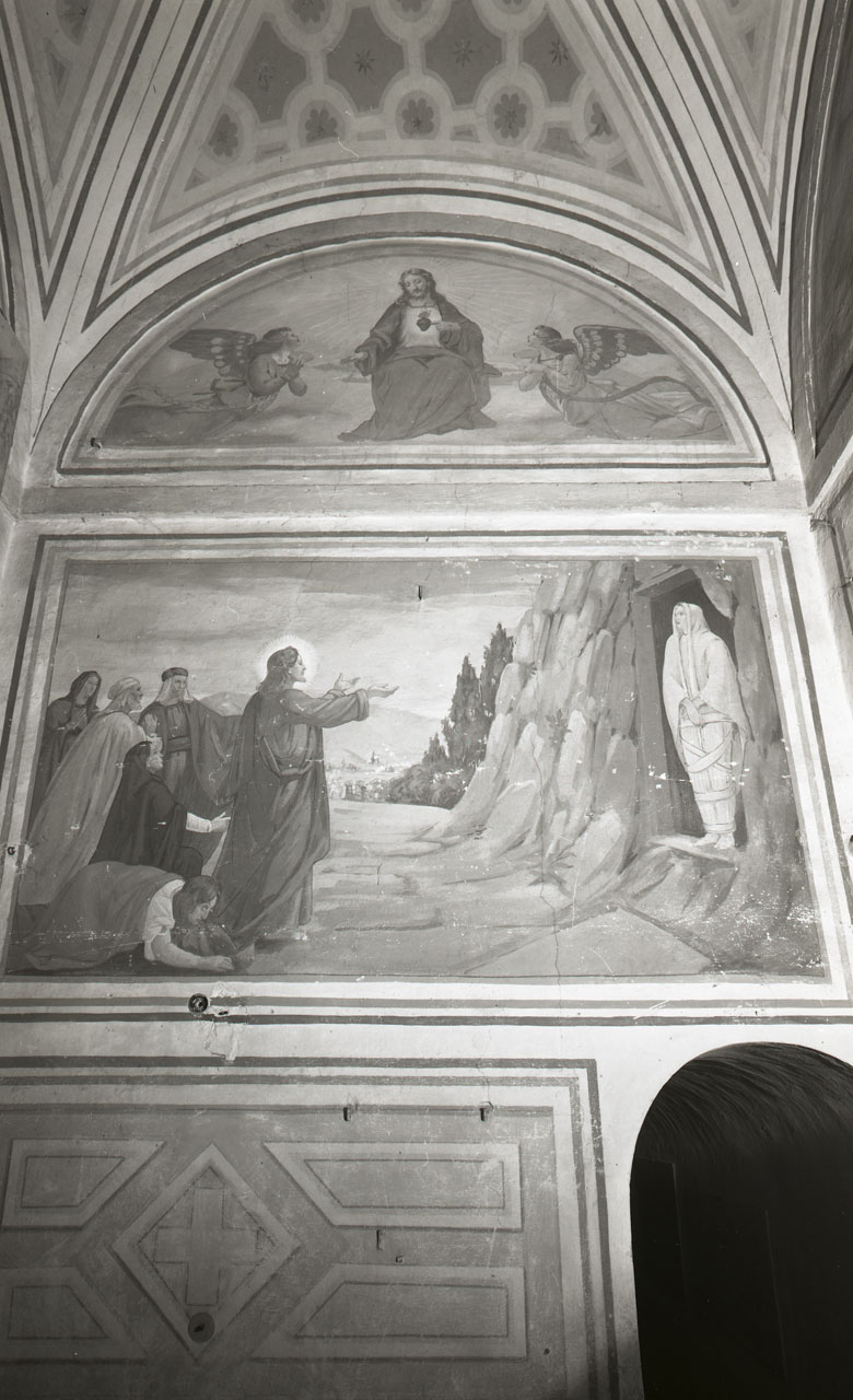 Madonna con Bambino con San Gregorio Magno, Santo Stefano, San Francesco e Sant'Antonio (dipinto) di Dandini Pietro (sec. XVIII)