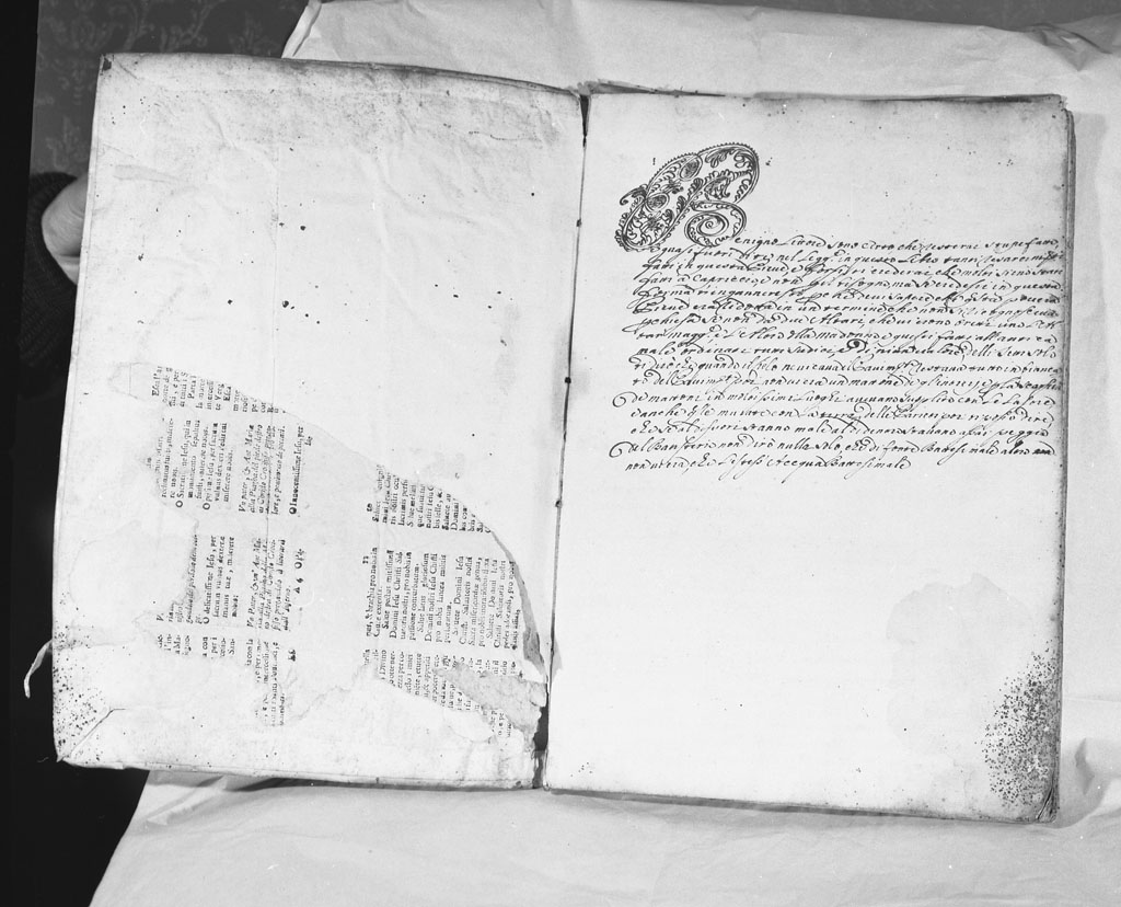 manoscritto - bottega aretina (sec. XVIII)